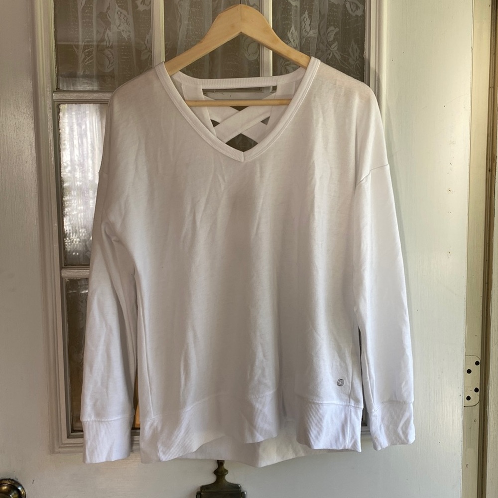 Balance Collection White Shirt (really cute back!)